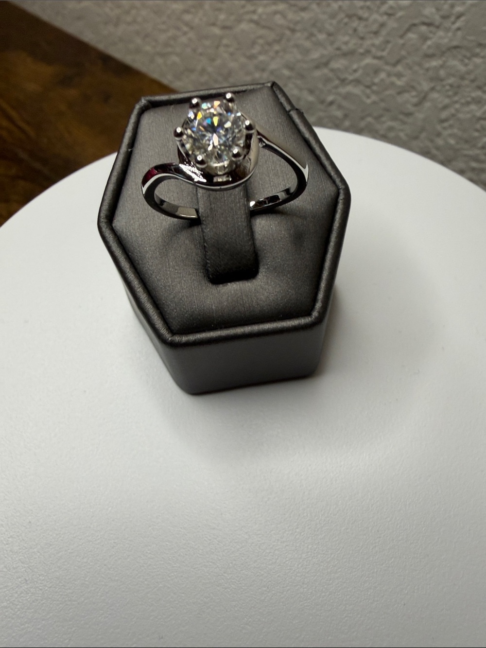 Solitaire Moissanite Ring